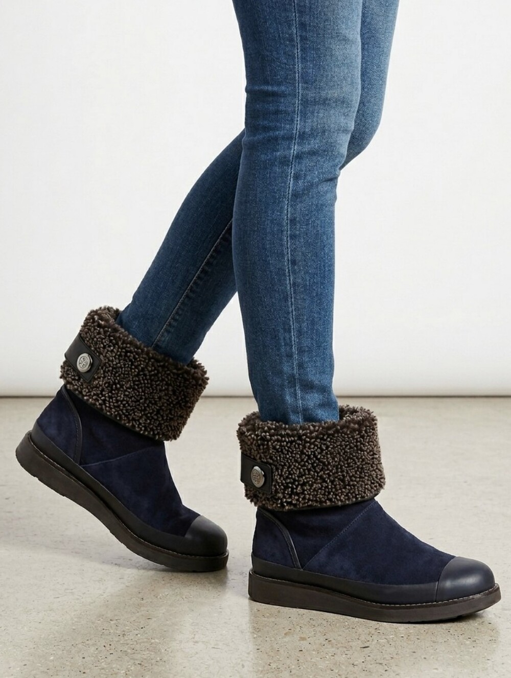 Tory Burch Margaret Boot Suede Searling Shoes size 6-6.5